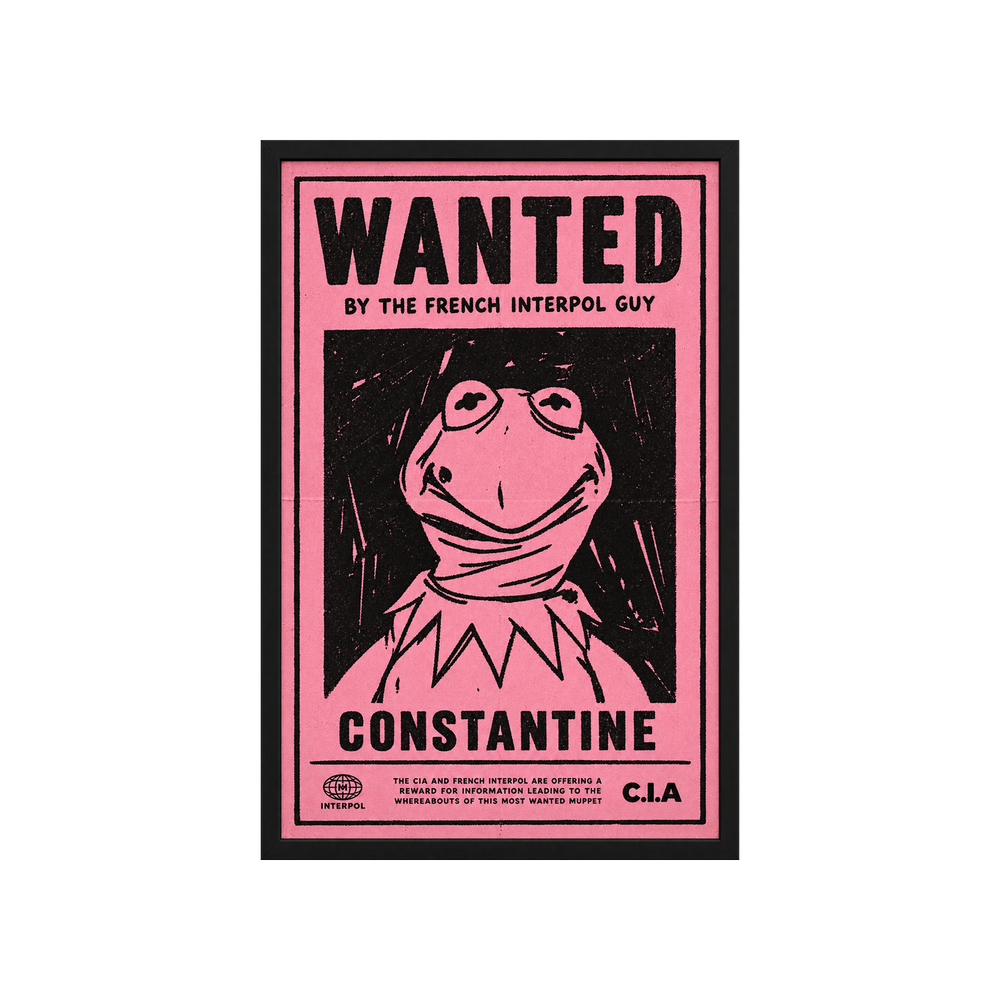 WANTED KERMIT POSTER