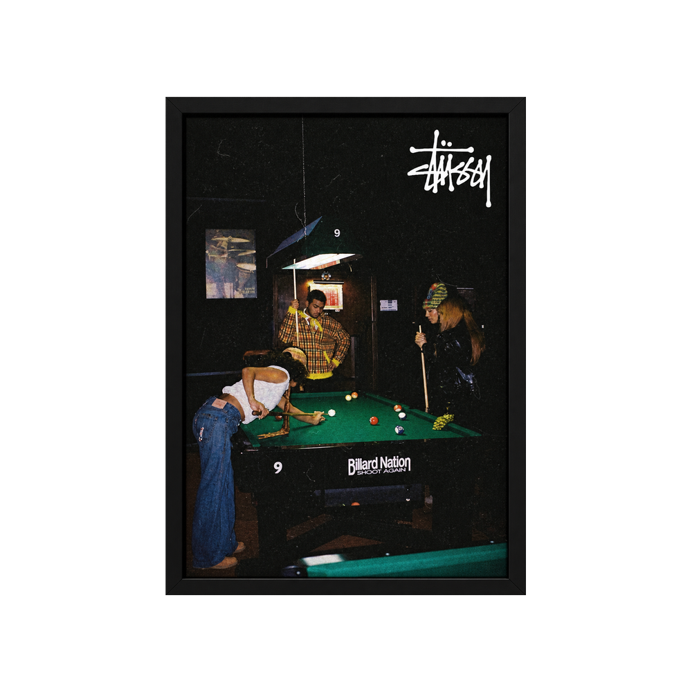 STÜSSY BILLIARDS POSTER